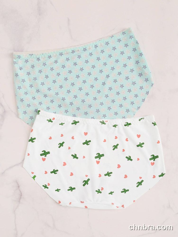 Wholesale Women's Seamless Printed Mid-Rise Briefs 2-Pack – Direct Factory 12