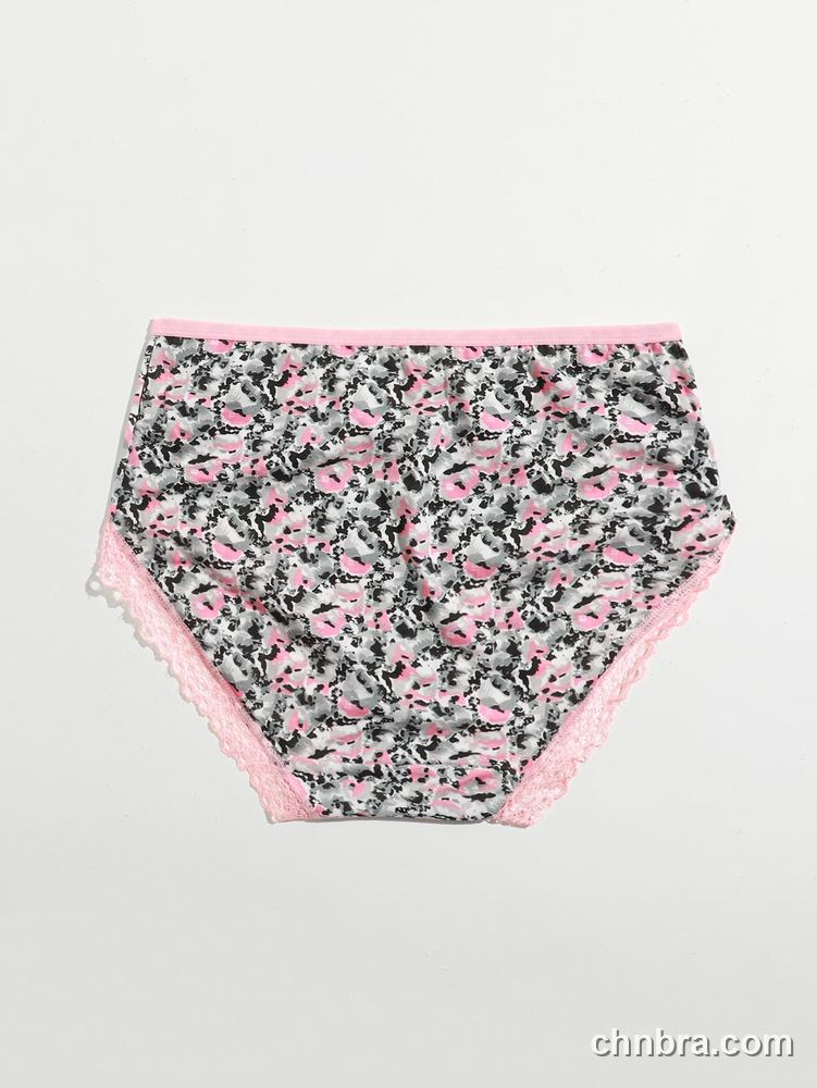 Pink Printed Mesh Briefs – Bulk Wholesale, Lingerie Supplier 12