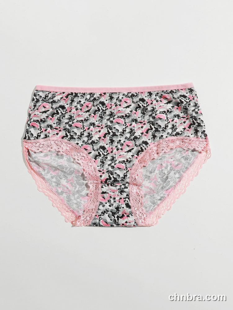 Pink Printed Mesh Briefs – Bulk Wholesale, Lingerie Supplier 13
