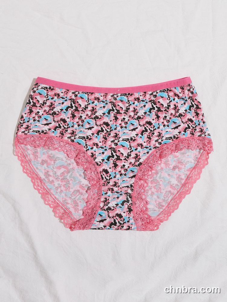 Pink Printed Mesh Briefs – Bulk Wholesale, Lingerie Supplier 18