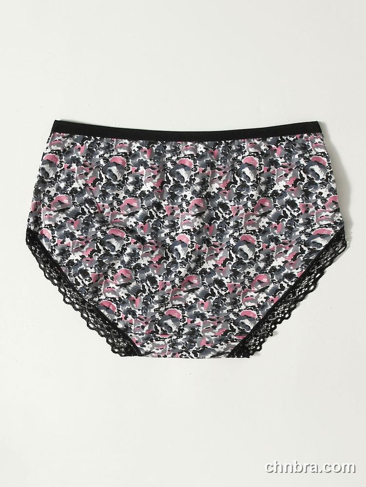 Pink Printed Mesh Briefs – Bulk Wholesale, Lingerie Supplier 2