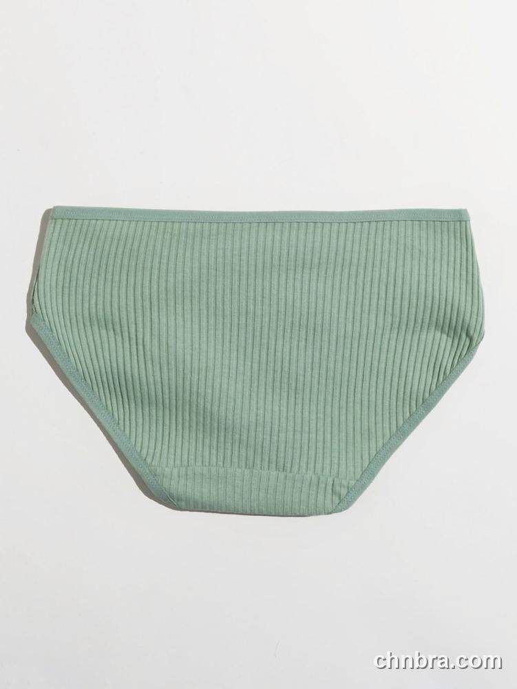 Women's Cream Ribbed Cotton Briefs – Wholesale Panties Manufacturing Factory 17