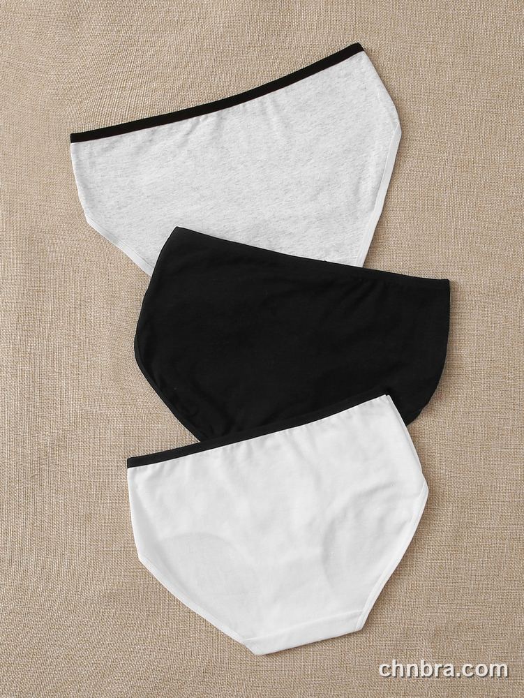 Custom Gray Cotton Briefs 3-Pack – Wholesale Direct from Factory 2