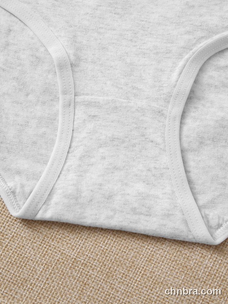 Custom Gray Cotton Briefs 3-Pack – Wholesale Direct from Factory 3
