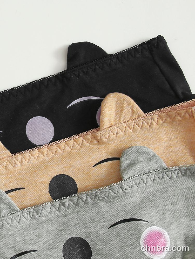 Women's Black Cotton Cheeky Panties 3-Pack – OEM / ODM Underwear Manufacturer 5