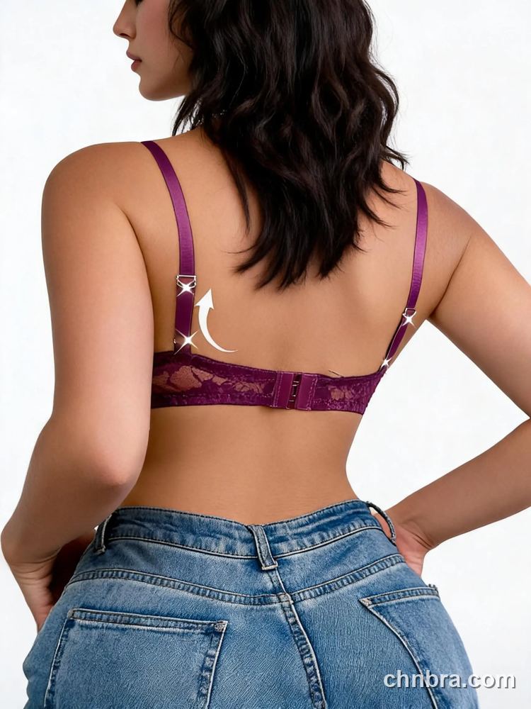Sheer Floral Lace Demi Bra, Breathable Underwire Bra – Wholesale Demi Cup Bra Manufacturing Factory 39