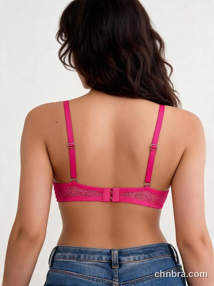 Sheer Floral Lace Demi Bra, Breathable Underwire Bra – Wholesale Demi Cup Bra Manufacturing Factory 43
