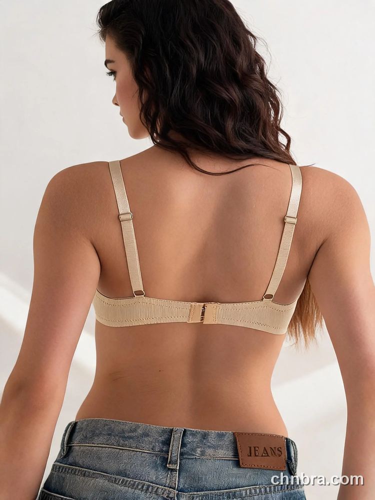 Nude Smooth Demi Cup Bra, Everyday Underwire Bra – OEM / ODM Demi Bra Manufacturer 2