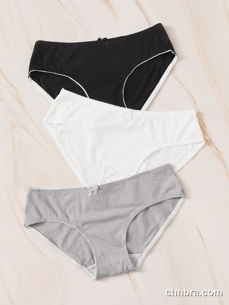 Custom Black Cotton Hipster Panties 3-Pack – Wholesale Direct from Factory