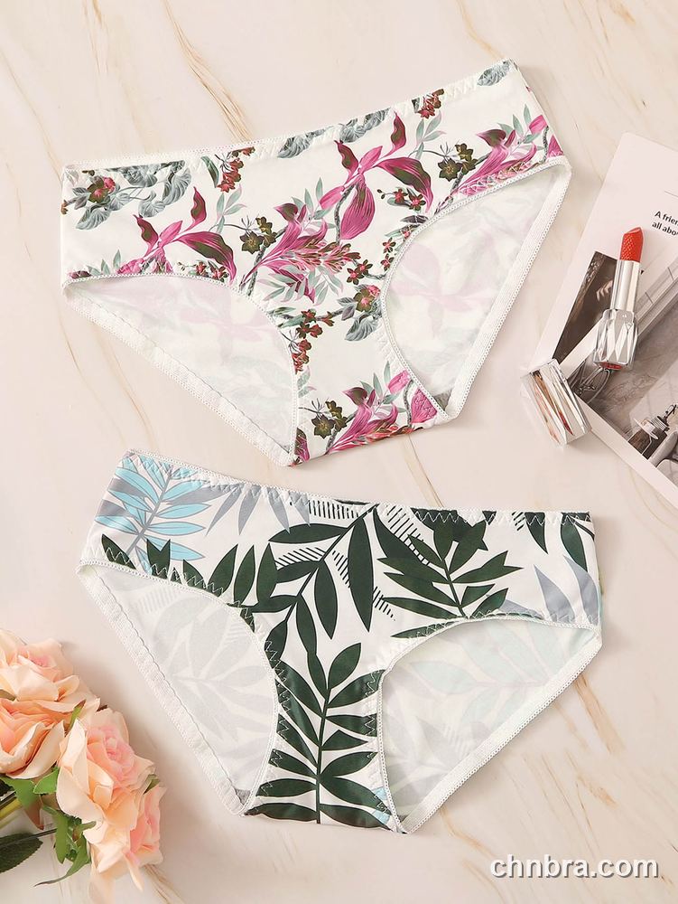 Women's White Printed Hipster Panties 2-Pack – Wholesale Panties Manufacturing Factory