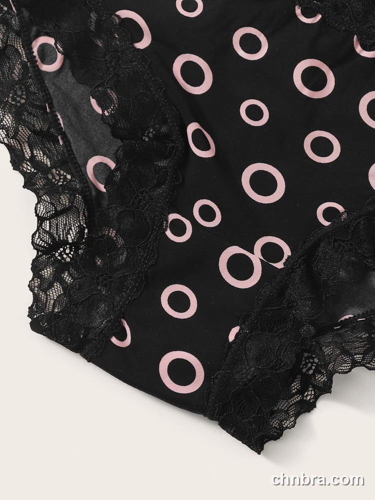 Women's Black Printed Hipster Panties 2-Pack – Wholesale Panties Manufacturing Factory 19
