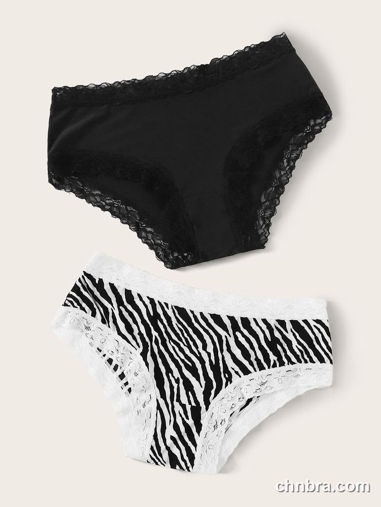 Women's Black Printed Hipster Panties 2-Pack – Wholesale Panties Manufacturing Factory 25