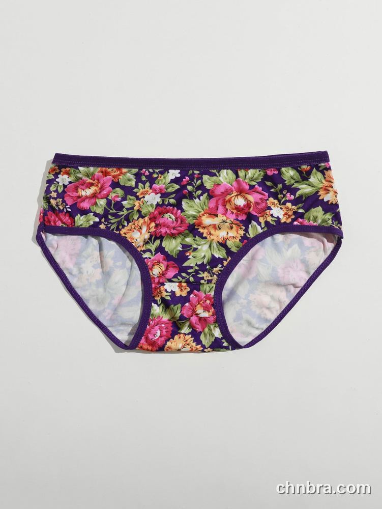 Wholesale Women's Black Floral Print Hipster Panties – Direct Factory 8