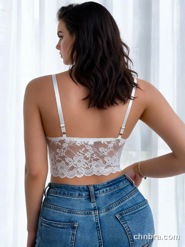 Custom Lace Longline Bralette, V-Neck Wire-Free – Wholesale Direct from Factory 32