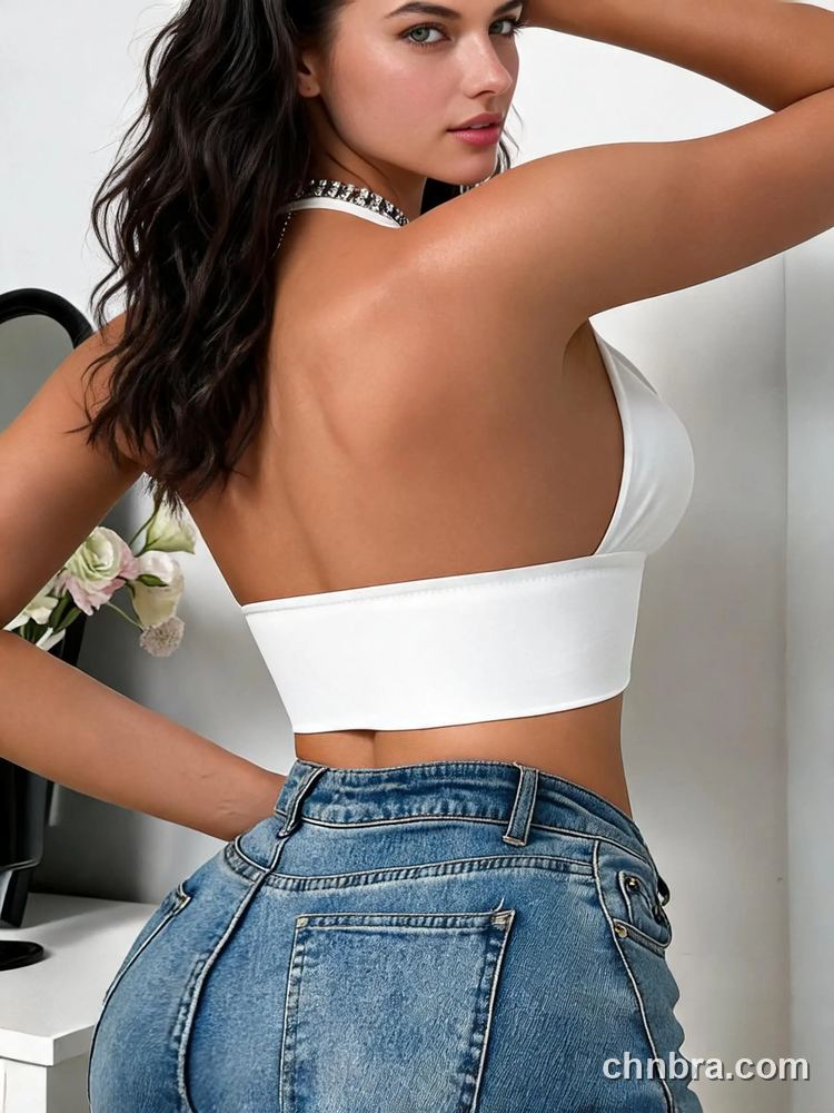 Wholesale Halter Plunge Longline Bra, Front Hook Closure – OEM / ODM Lingerie Manufacturer 28