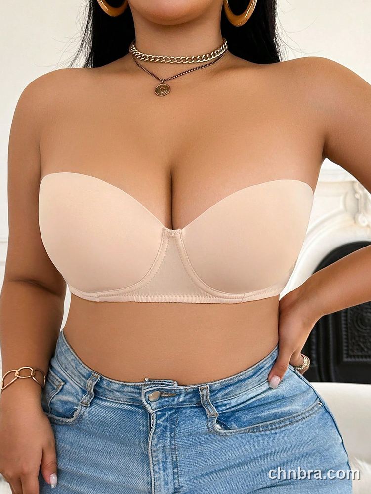 Custom Plus Size Nude Strapless Multiway Bra – Wholesale Direct from Factory 3