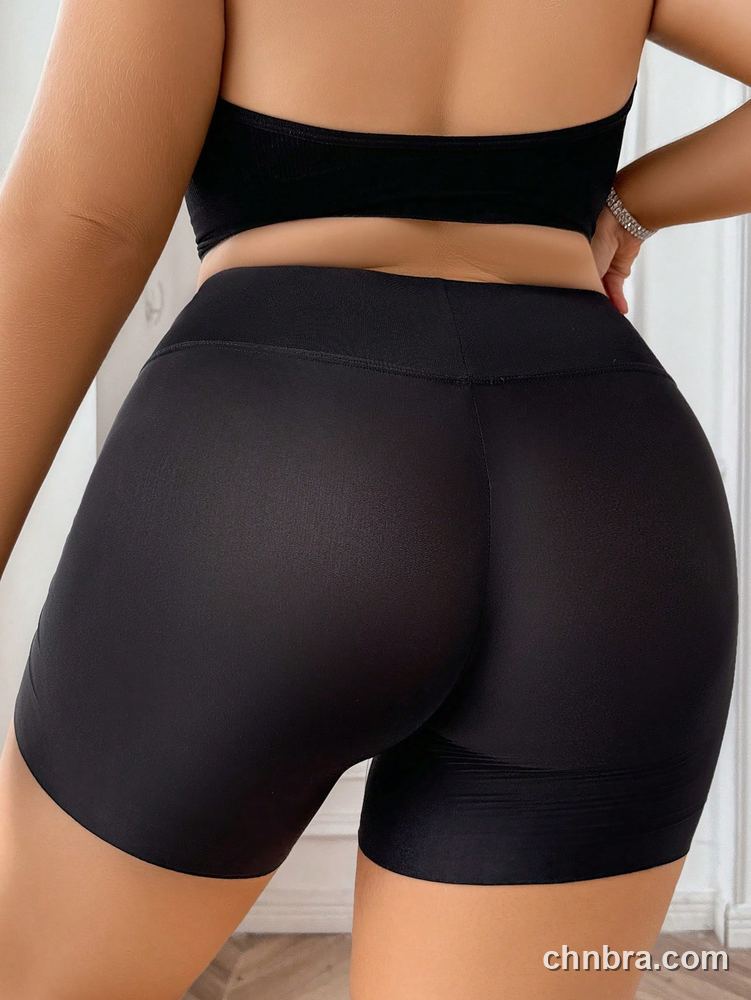 Plus Size Solid Black High-Waist Tummy-Control Short – Bulk Wholesale, Lingerie Supplier 2