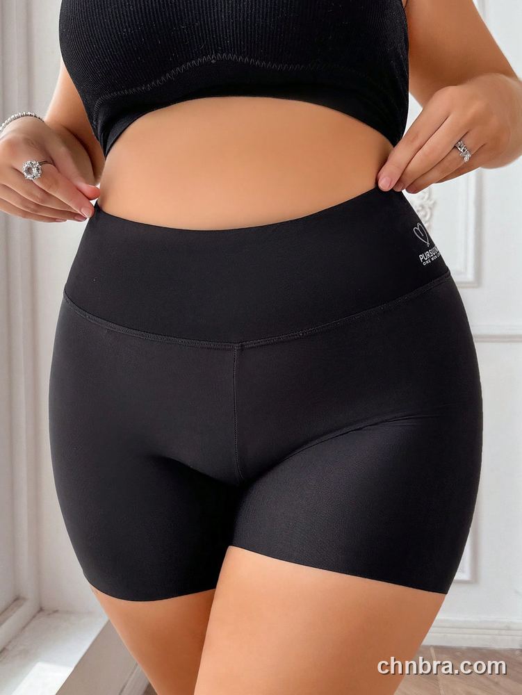 Plus Size Solid Black High-Waist Tummy-Control Short – Bulk Wholesale, Lingerie Supplier 3