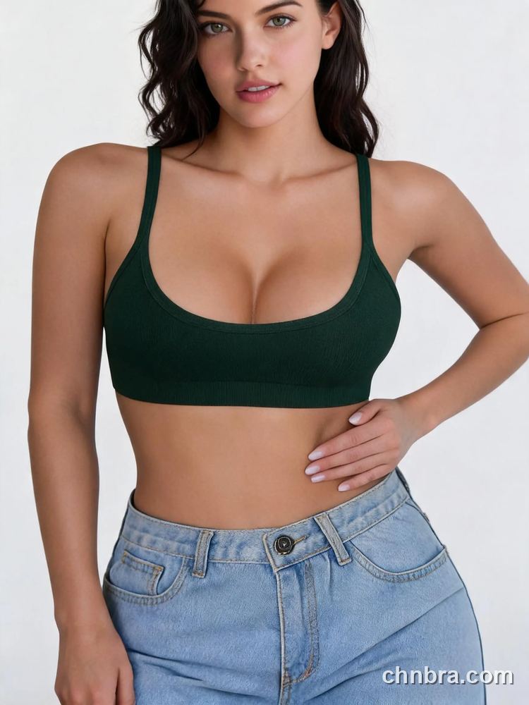Seamless V-Neck Wireless Bralette, Elastic Hem for Sports & Daily Wear – OEM / ODM Seamless Bra Manufacturer 28