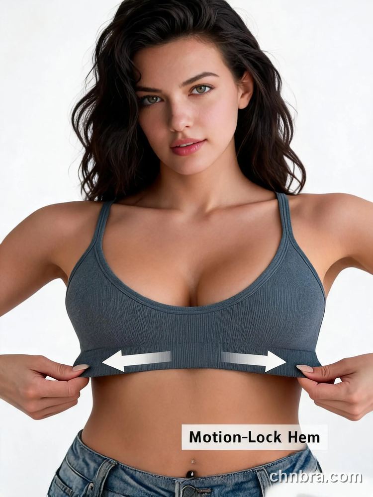 Seamless V-Neck Wireless Bralette, Elastic Hem for Sports & Daily Wear – OEM / ODM Seamless Bra Manufacturer 31