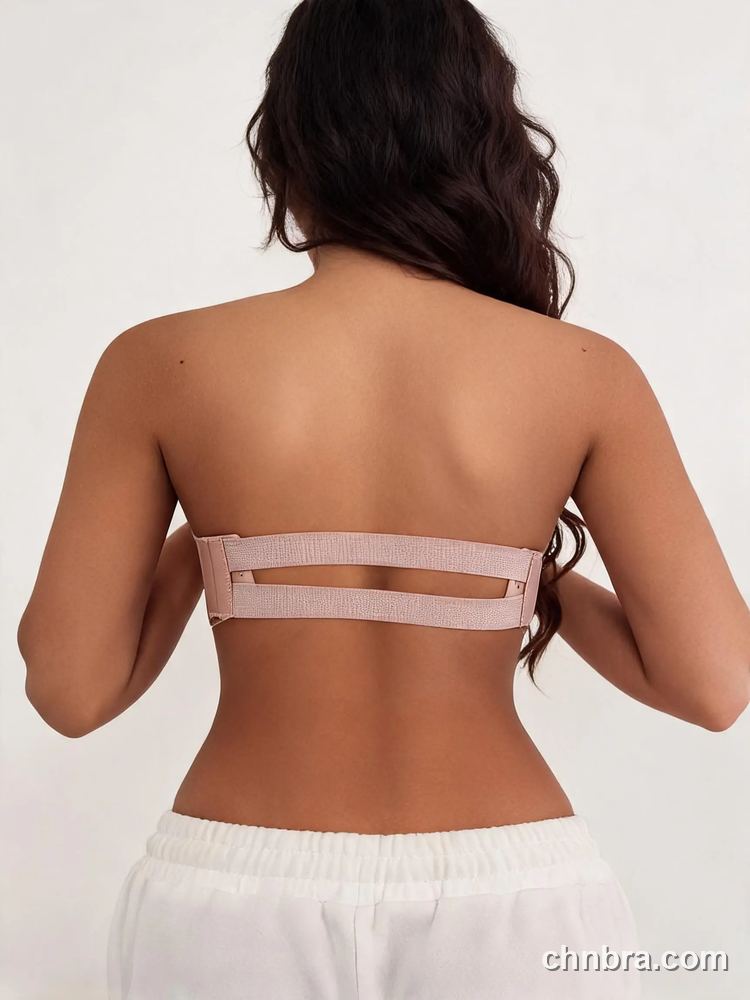 Strapless Bra with Clear Invisible Back Band, Picot Trim, for Wedding & Evening Dress – OEM / ODM Lingerie Manufacturer 22