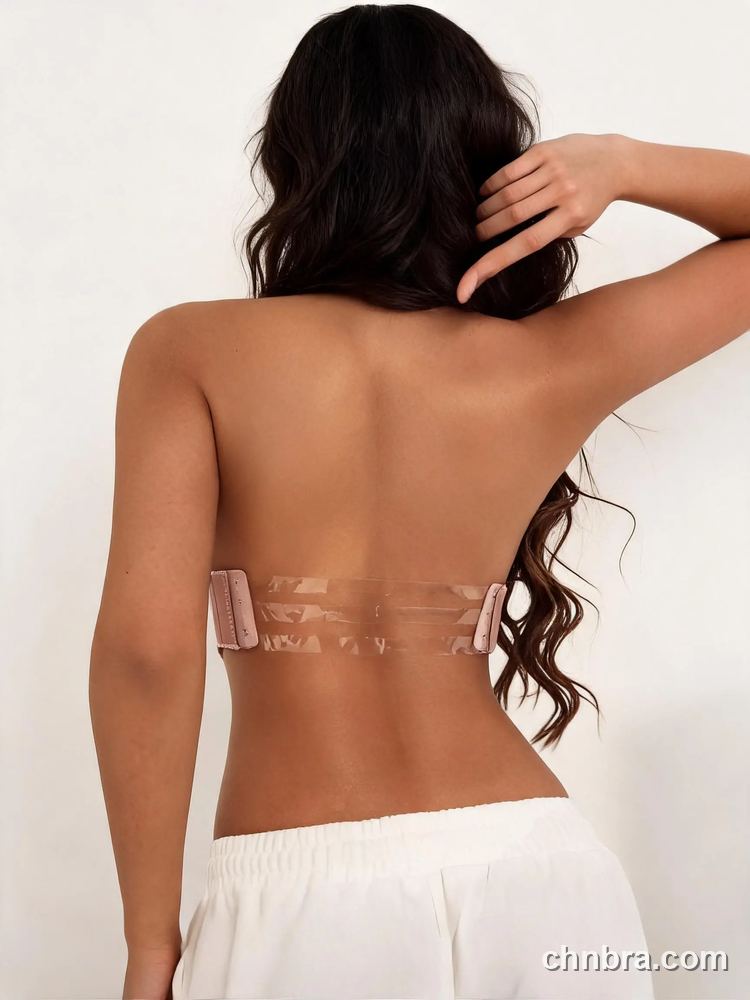 Strapless Bra with Clear Invisible Back Band, Picot Trim, for Wedding & Evening Dress – OEM / ODM Lingerie Manufacturer 25