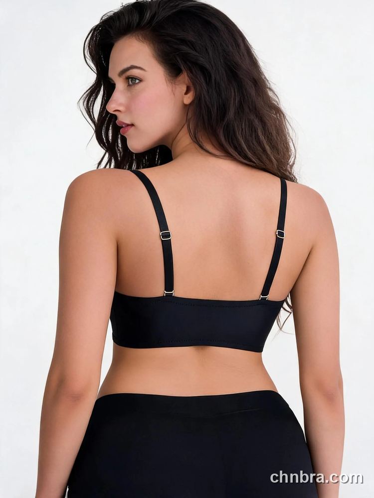 Black Strapless Push Up Bra, Front Hook Closure, Removable Straps – Bulk Wholesale, Lingerie Supplier 4