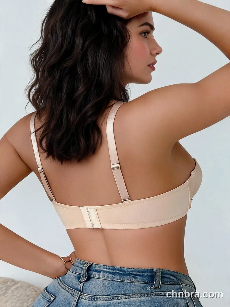 Women's Nude Push Up Balconette Multiway Bra, Detachable Straps, Comfortable Daily Wear – Factory Wholesale 2