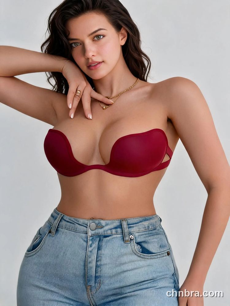 Custom Deep U-Plunge Push Up Multiway Bra, Mesh Side Wings, for Bridal Gown & Sleeveless Tops – Wholesale Direct from Factory 16