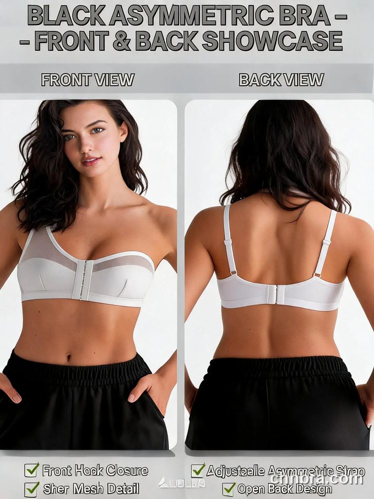 Front Hook Bra with Sheer Mesh Neckline, Convertible Straps, for Wedding & Evening Dress – OEM / ODM Lingerie Manufacturer 12