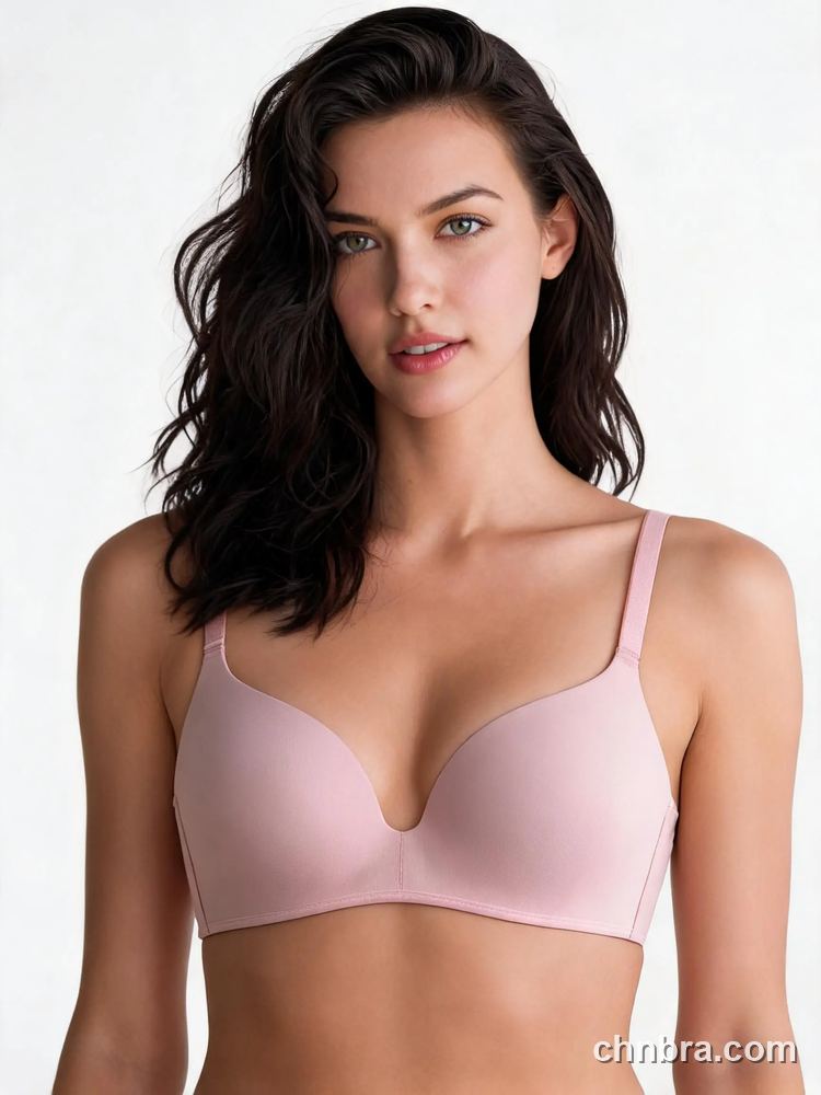 Wholesale Women's Seamless Wireless T-Shirt Bra with Deep V, Basic Comfort Bra – Direct from Factory 6
