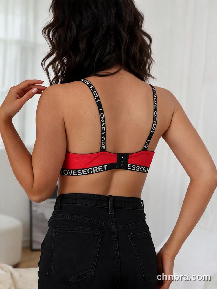 Women's Ribbed Push-Up T-Shirt Bra with Logo Straps & Band, Underwire Contour Bra – Factory Wholesale, China 12