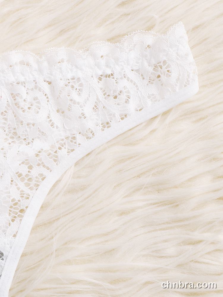 Women's Black Floral Lace Thong Panties – OEM / ODM Underwear Manufacturer 4