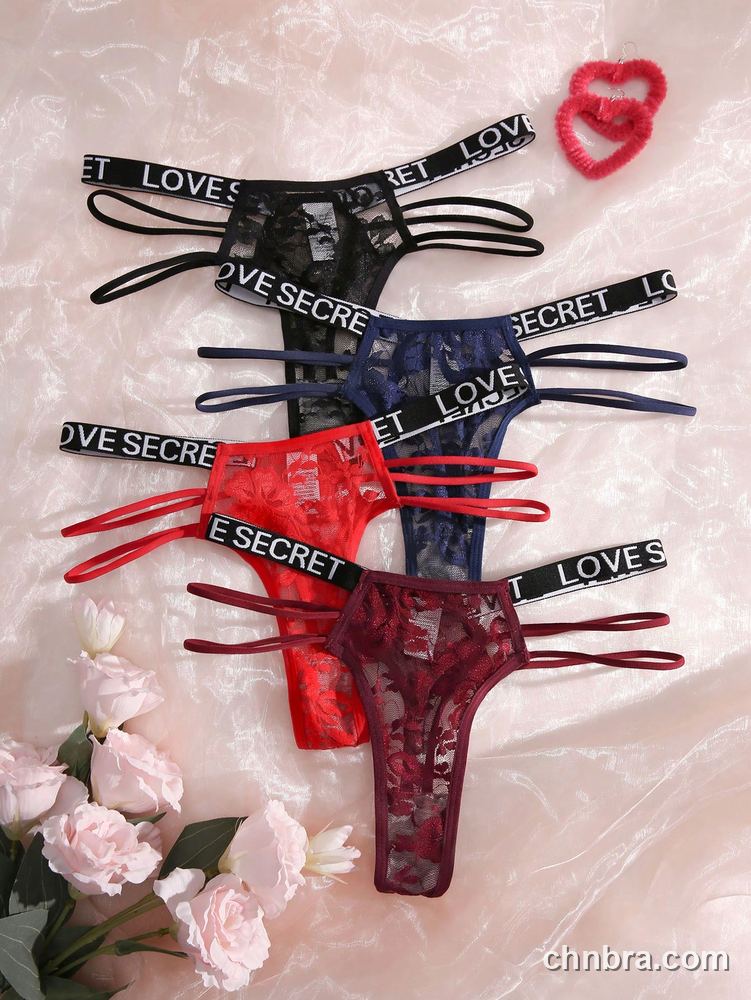 Wholesale Women's Logo-Band Lace G-String – Direct Factory