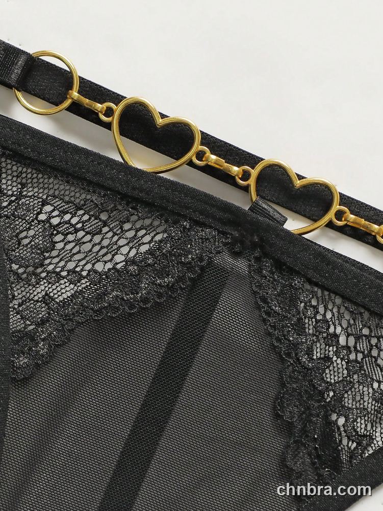 Women's Black Sheer Mesh G-String – Wholesale Panties Manufacturing Factory 4