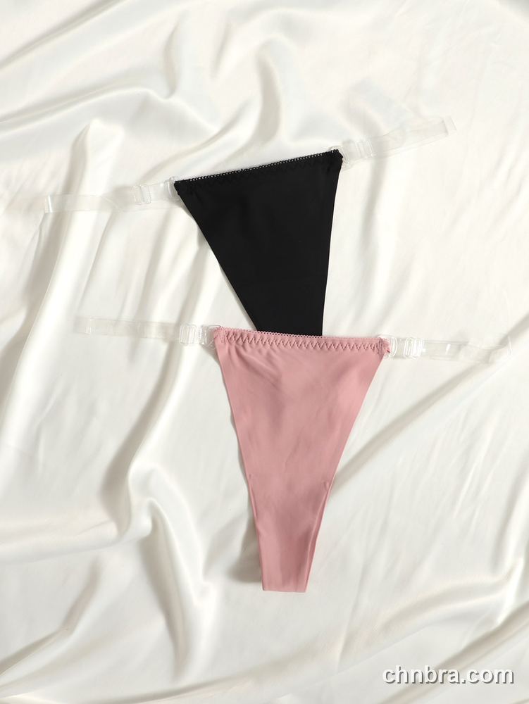 Black Seamless G-String Panties – Factory Wholesale, Nylon Blend 5