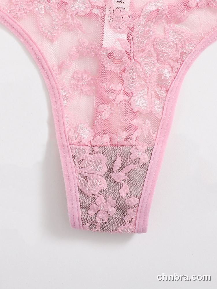 Women's Black Floral Lace G-String – Wholesale Panties Manufacturing Factory 4