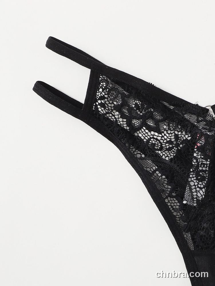 Women's Red Floral Lace Cheeky Thong Panties – OEM / ODM Underwear Manufacturer 4