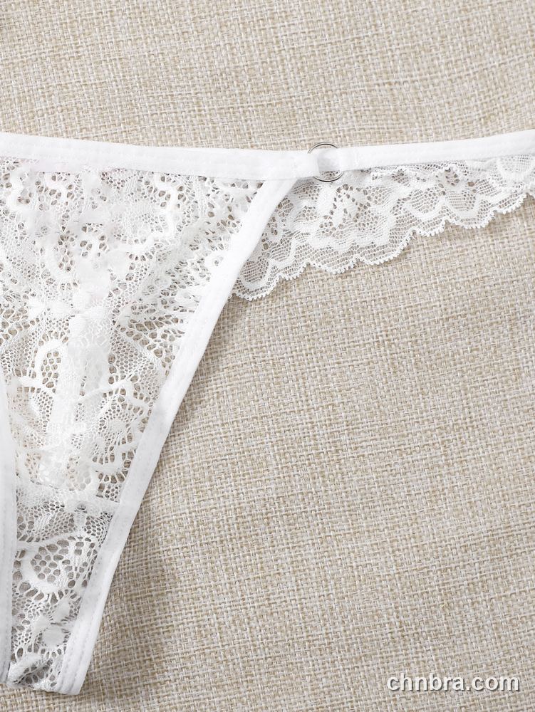 Women's Black Scallop Lace G-String – Wholesale Panties Manufacturing Factory 10