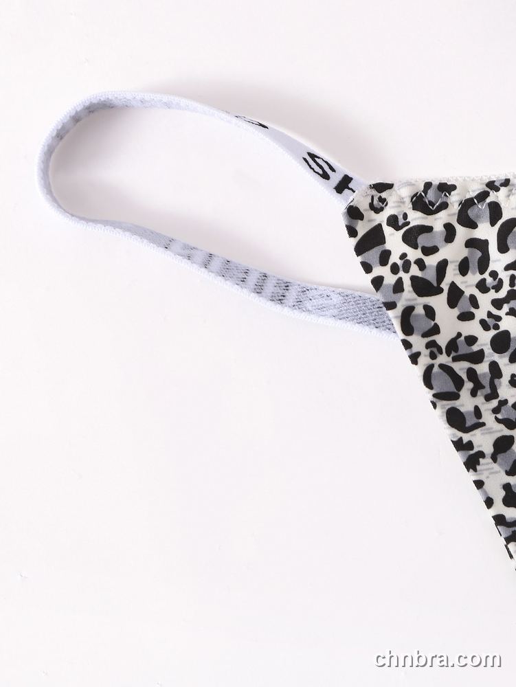 Leopard Print Thong Panties – Factory Wholesale, Nylon Blend 5