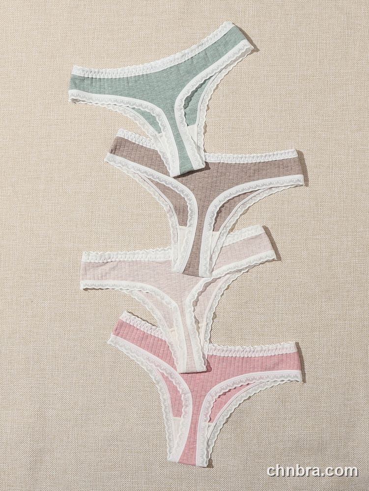 Wholesale Women's Ribbed Cotton Thong 4-Pack – Direct Factory 2
