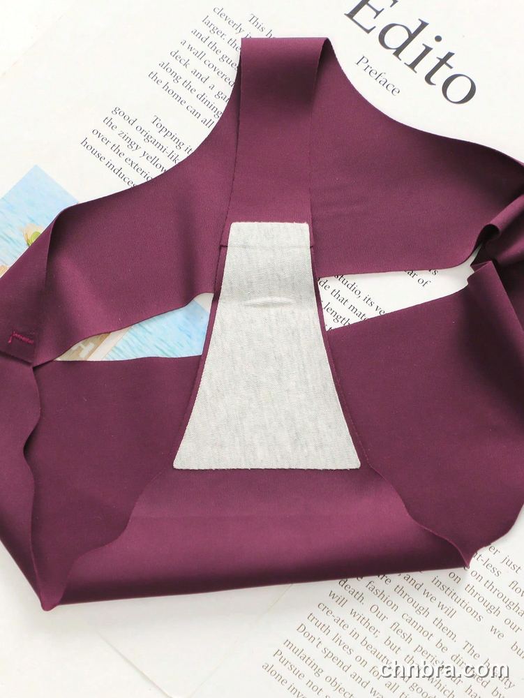Plum Seamless Scallop-Edge Thong 5-Pack Panties – Factory Wholesale, Nylon Blend 7